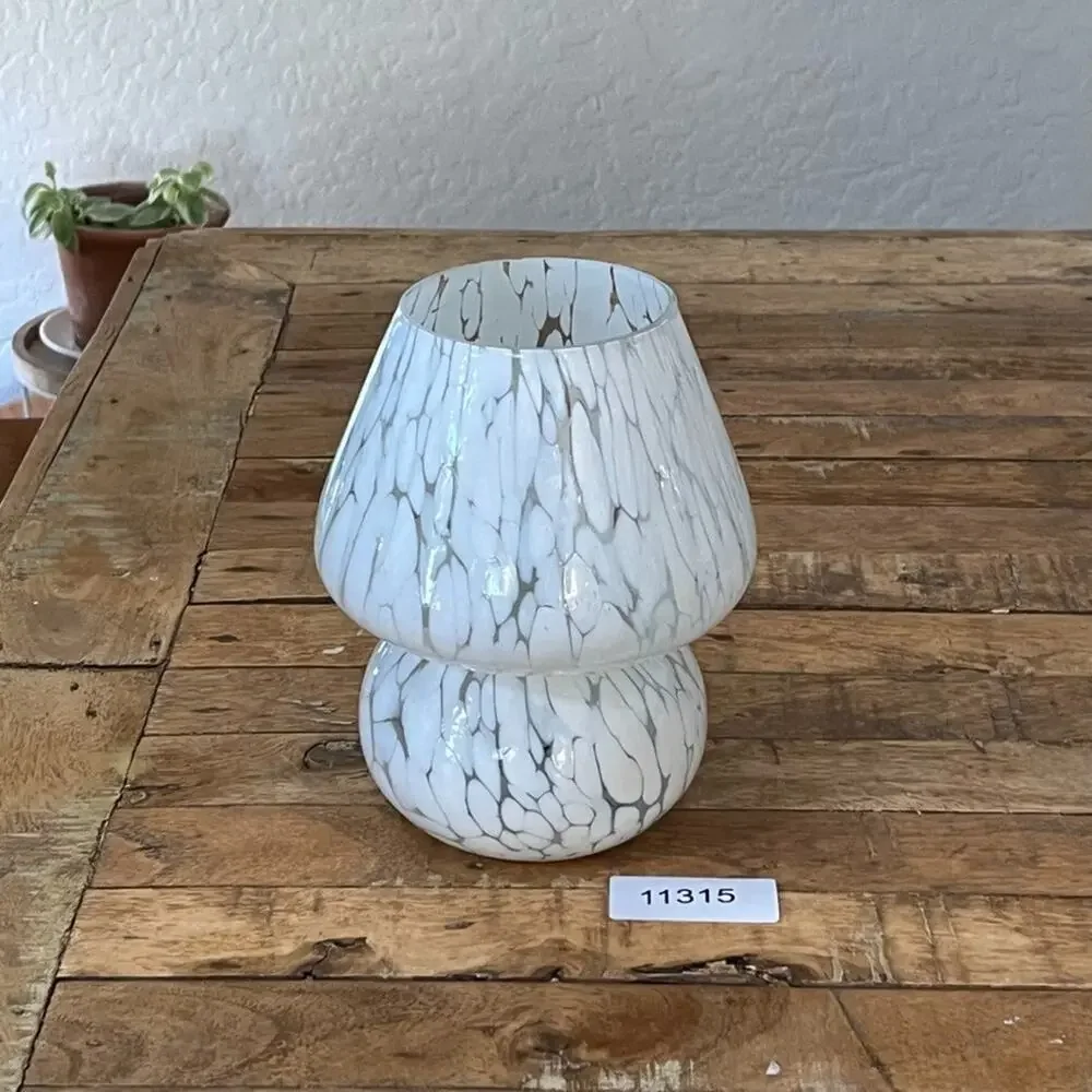 Hand Blown Mushroom-Shaped Tea Light Candle Holder 7